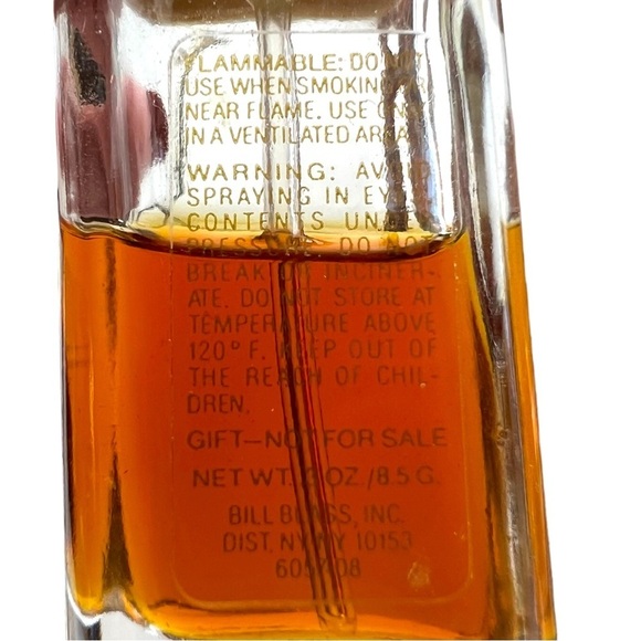 VTG Bill Blass Perfume for Women Spray EDT .3 OZ Travel FIVE Star Fragrance 65% - Picture 2 of 3